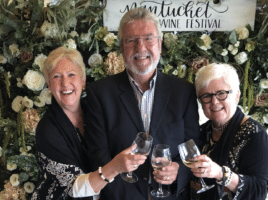 Kim Corkran with Judi & Greg Hill on Nantucket