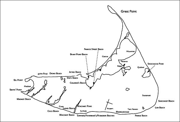Map Of Nantucket Beaches Yesterday's Island, Today's Nantucket - The Weekly Newspaper For Nantucket  Island