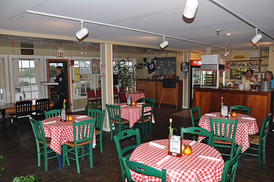 The Dining Room at Sophie T's Pizza