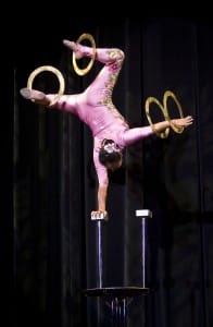 Acrobat Li Liu will perform New Year's Eve in Nantucket's Dreamland Theatre.