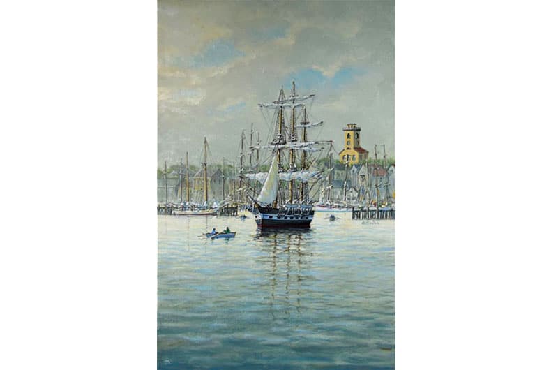 Whaleship Essex | Oil Painting by GS Hill