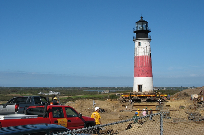 Moving Buildings on Nantucket