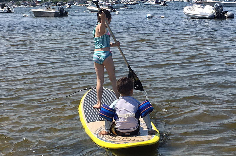 Paddle boarding on Nantucket