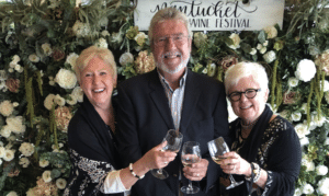 Kim Corkran with Judi & Greg Hill on Nantucket