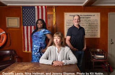 Danielle Lewis, Nina Hellman, and Jeremy Shamos. Photo by Kit Noble.