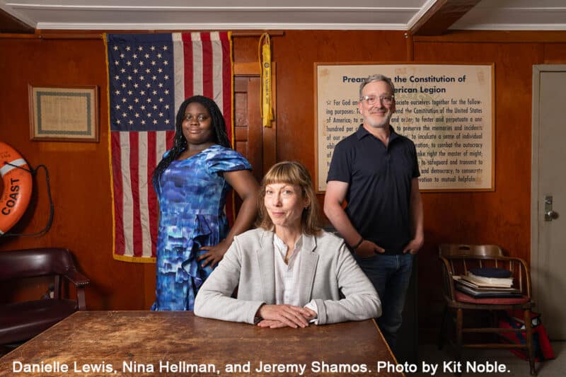 Danielle Lewis, Nina Hellman, and Jeremy Shamos. Photo by Kit Noble.