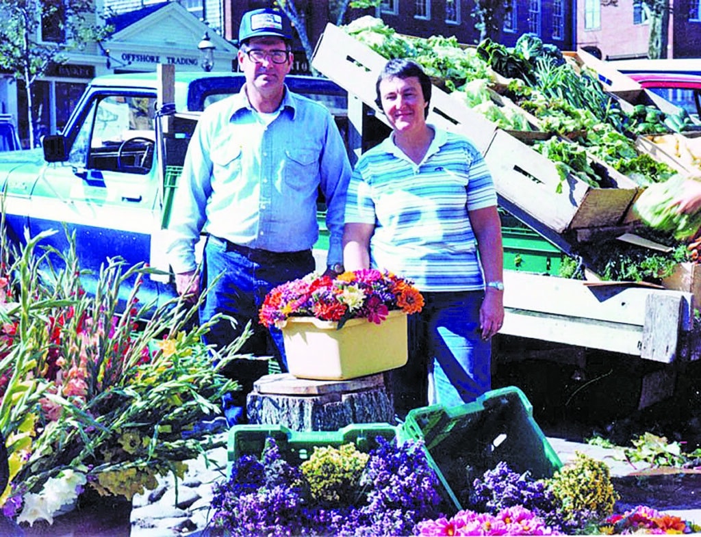 Phil & Dorothy Bartlett with the farm truck, 1970s
Photo courtesy Bartlett’s Farm