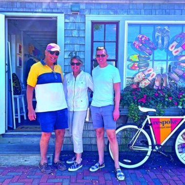 Cover photo: Chris, and his parents Ed and Michele Bartick at Respoke Nantucket. It is his father Ed’s ancestral lineage that is from the Coffin name.