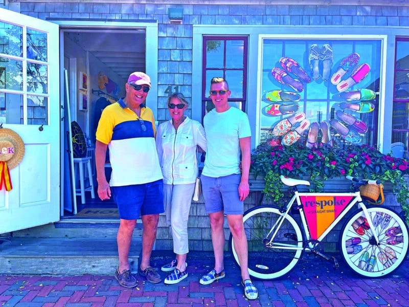 Cover photo: Chris, and his parents Ed and Michele Bartick at Respoke Nantucket. It is his father Ed’s ancestral lineage that is from the Coffin name.