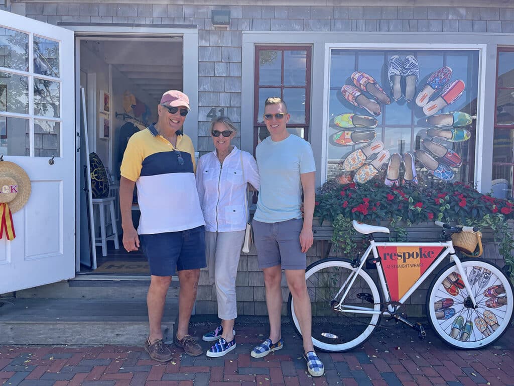 Cover photo: Chris, and his parents Ed and Michele Bartick at Respoke Nantucket. It is his father Ed’s ancestral lineage that is from the Coffin name.