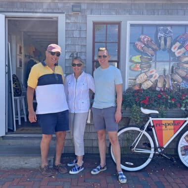 Cover photo: Chris, and his parents Ed and Michele Bartick at Respoke Nantucket. It is his father Ed’s ancestral lineage that is from the Coffin name.