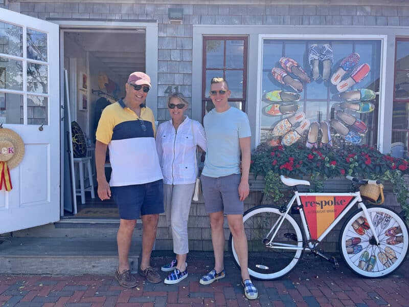 Cover photo: Chris, and his parents Ed and Michele Bartick at Respoke Nantucket. It is his father Ed’s ancestral lineage that is from the Coffin name.