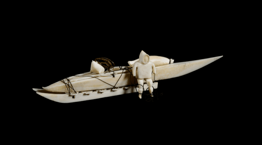 an item from the exhibition the wider world & Scrimshaw at the Nantucket Whaling Museum