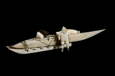 an item from the exhibition the wider world & Scrimshaw at the Nantucket Whaling Museum