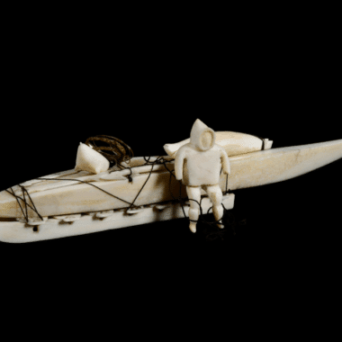 an item from the exhibition the wider world & Scrimshaw at the Nantucket Whaling Museum