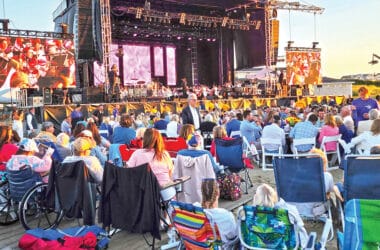 The Boston Pops on Tour performs at Jetties Beach during the annual Boston Pops on Nantucket charity concert benefiting Nantucket Cottage Hospital.