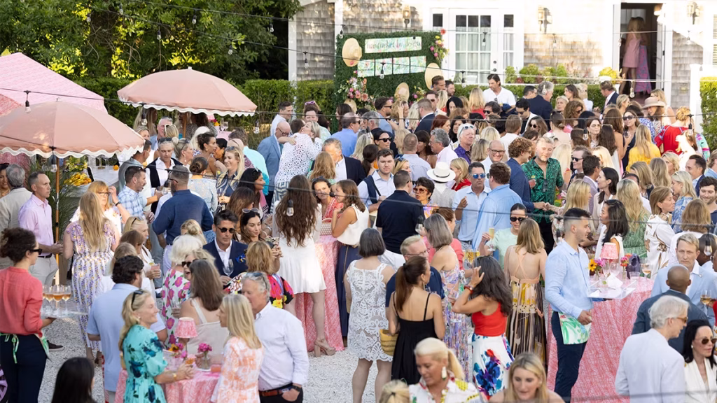Guests attending Nantucket by Design at a Nantucket Historical Association event