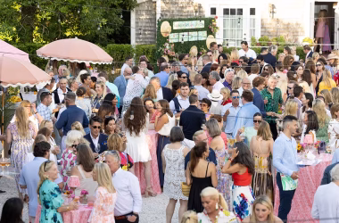 Guests attending Nantucket by Design at a Nantucket Historical Association event