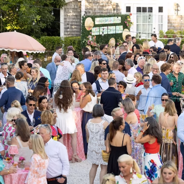 Guests attending Nantucket by Design at a Nantucket Historical Association event