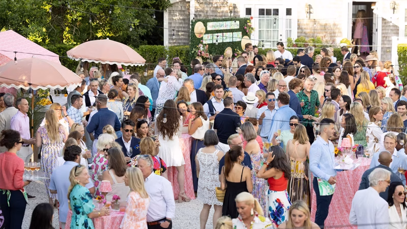 Guests attending Nantucket by Design at a Nantucket Historical Association event