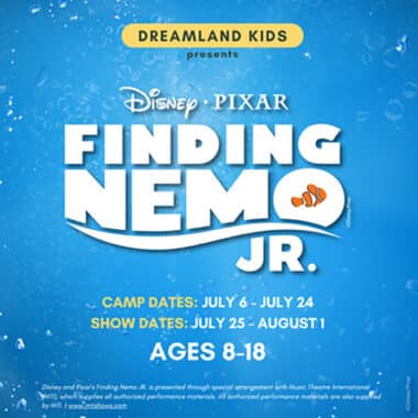 Young performers rehearse Disney's Finding Nemo JR on stage at the Nantucket Dreamland as part of the summer youth theatre program with the Boys & Girls Club.
